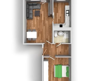 2-Raum-Wohnung Kolkturmring 14 - Foto 1