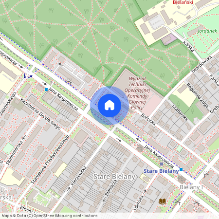 ul. Jana Kasprowicza, Stare Bielany, Bielany, Warszawa, mazowieckie