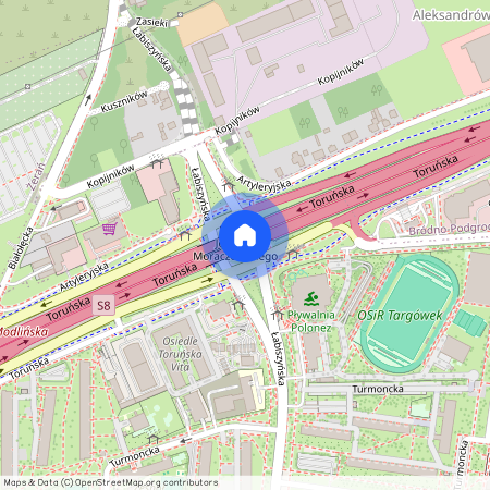 ul. Toruńska, Bródno-Podgrodzie, Targówek, Warszawa, mazowieckie
