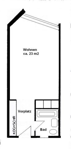 1 Zimmer, 30 m², 3. Stock - Foto 4