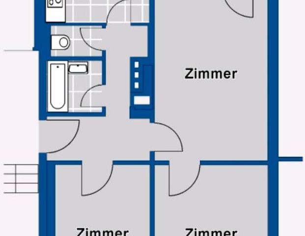 3 zimmer wohnung befristet zur Untermieten - Foto 1