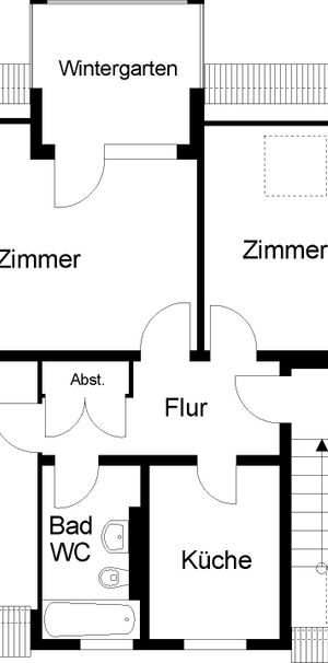 Dachgeschosswohnung in ruhiger Wohnlage - Foto 1