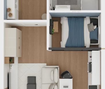 Moderne 1-Zi.-Whg. mit EBK & Balkon* nahe UNI/WISTA, 10 Min. zur S-... - Photo 3