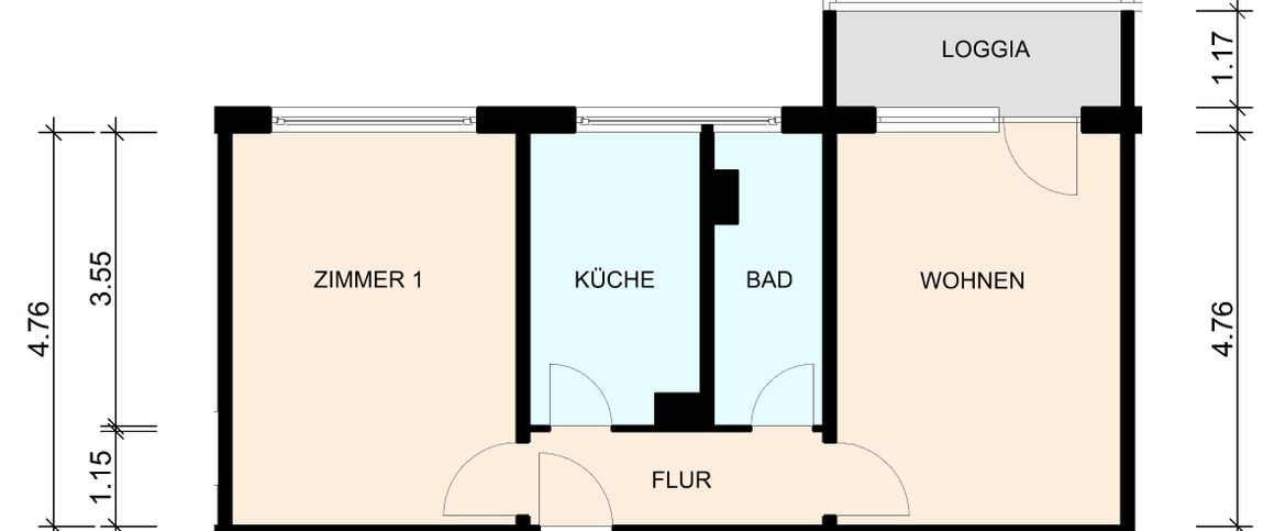 Kleine gemütliche Wohnung mit Balkon - 19089 Crivitz - Foto 1