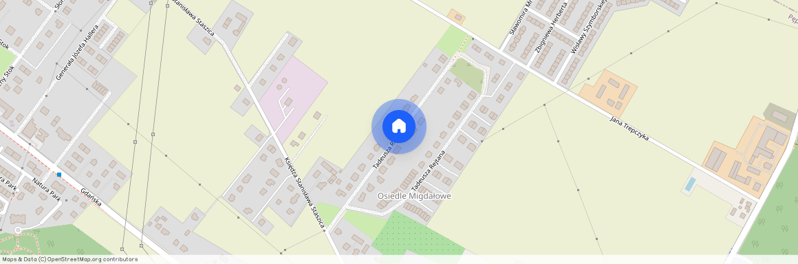 ul. Tadeusza Rejtana, Pępowo, Żukowo, kartuski, pomorskie