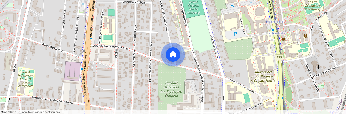 ul. Sowińskiego, Tysiąclecie, Częstochowa, śląskie