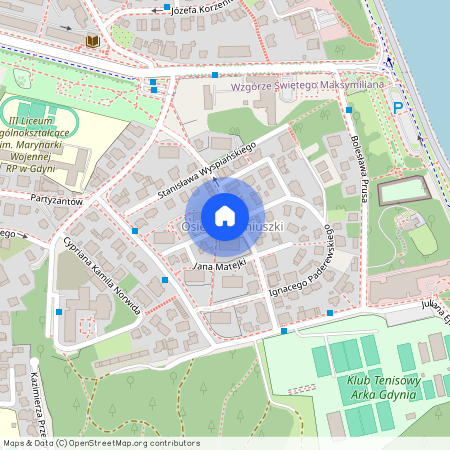 ul. Fryderyka Chopina, Wzgórze Św. Maksymiliana, Gdynia, pomorskie