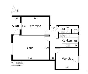 3-værelses Lejlighed på 83 m² i Brabrand - Foto 4