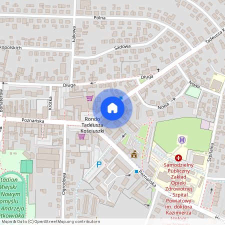 ul. Tadeusza Kościuszki 4, Nowy Tomyśl, Nowy Tomyśl, nowotomyski, wielkopolskie