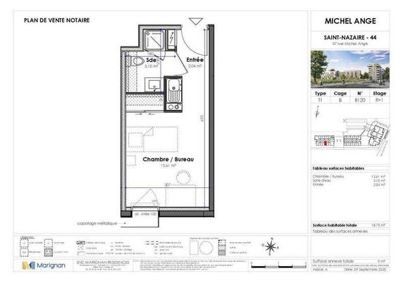 Appartement 1 pièce - - Photo 1