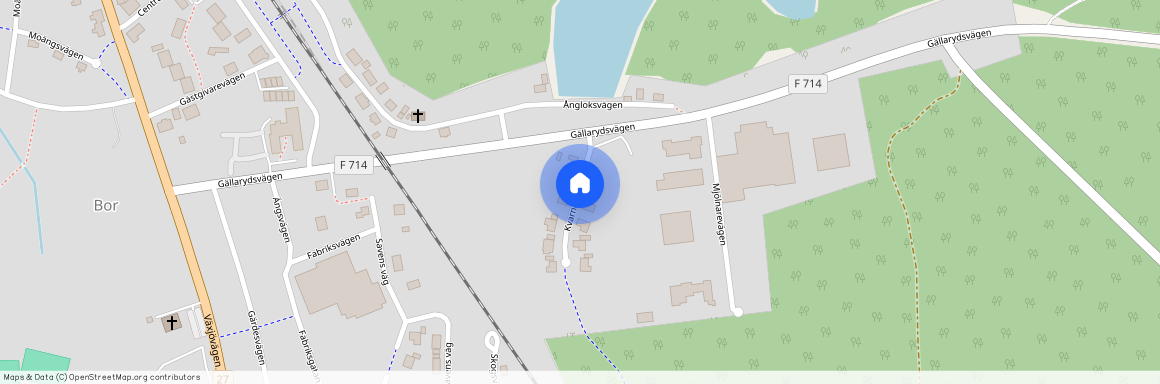 Kvarnängsvägen, Bor