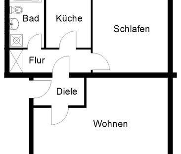 Mehr als gewohnt - Schöne 2-Zimmerwohnung in Wuppertal-Barmen - Photo 1