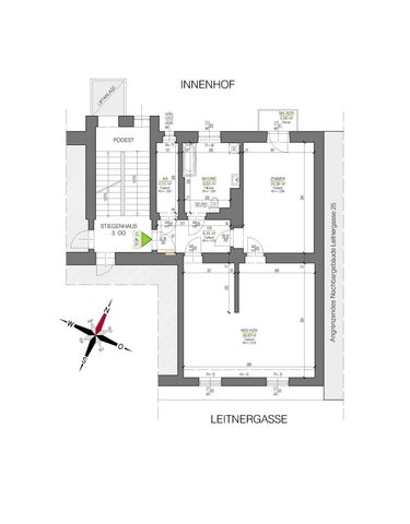 2 Zimmer Wohnung mit Balkon in der Nähe vom Augarten- Provisionsfrei! - Foto 5