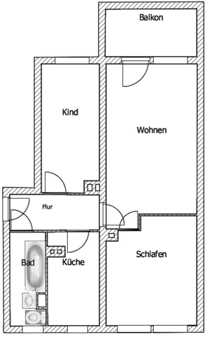 Moderne 3- Raumwohnung mit toller Aussicht und Balkon - Photo 3