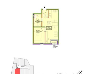 Hochwertig ausgestattete Mietwohnung mit bester Verkehrsanbindung - Foto 4