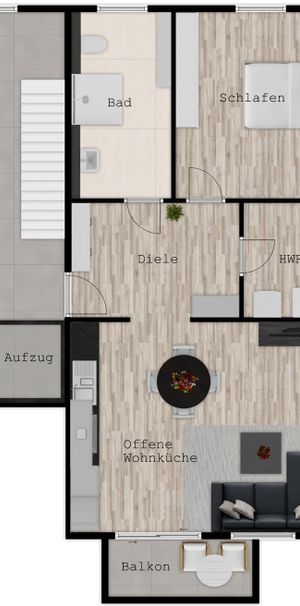 Neubau von 6 barrierearmen Komfort-Mietwohnungen in zentraler Lage von Oberhausen-Mitte - Photo 1