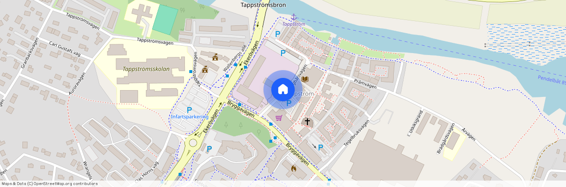 Ångbåtsvägen, Ekerö