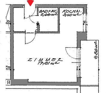 1-Zimmer-Wohnung im Erdgeschoss mit Balkon - Photo 1