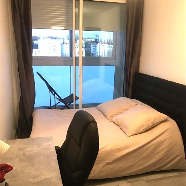 1 pièce - Meublé - 9,29 m² - 11ème étage - Colocation non autorisée - Photo 1