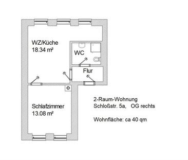 Kleine 2-Raum-Wohnung mit Miniküche - Photo 5