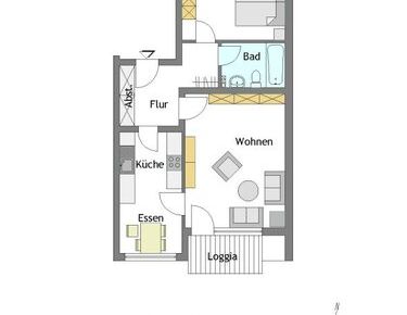 Ruhige 2-Zimmer-Wohnung in Mülheim-Speldorf mit Balkon - WBS erforderlich - Foto 1