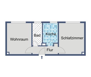 2-Zimmer-Erdgeschosswohnung mit Balkon - Foto 1