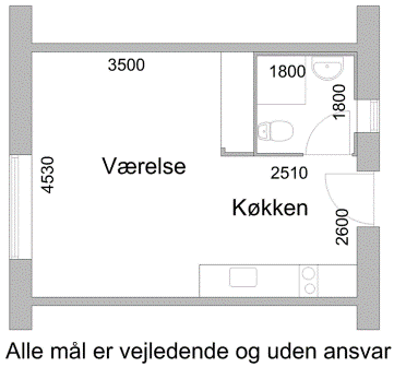 1-værelses studiebolig - Photo 2