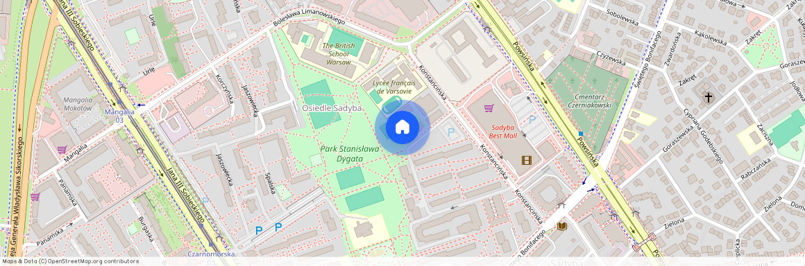 ul. Konstancińska, Sadyba, Mokotów, Warszawa, mazowieckie