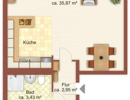 Markeneinbauküche, modernes Oberlichtbad und großzügige Loggia inkl.! - Foto 1