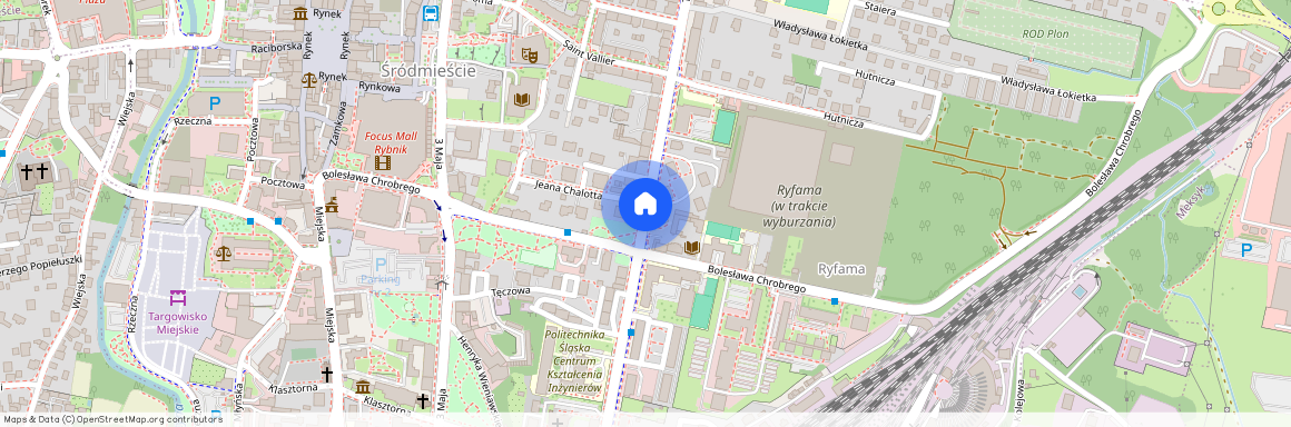 ul. Tadeusza Kościuszki, Śródmieście, Rybnik, śląskie