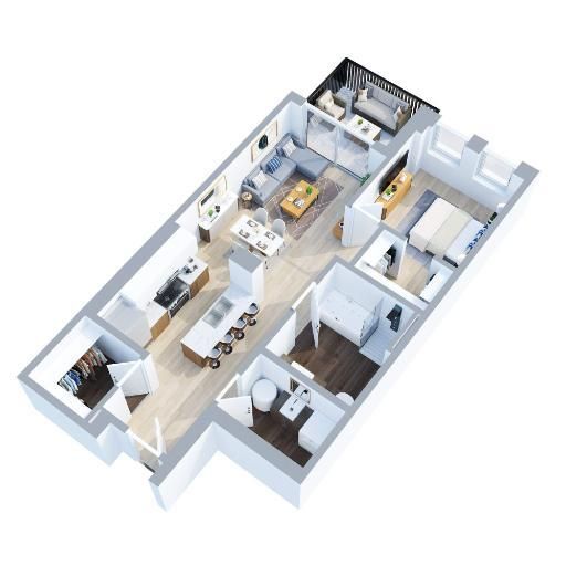 1 CH - 1 SDB - Gatineau - $1,900 /mo - Photo 1