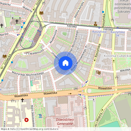 ul. Uniwersytecka, Stara Ochota, Ochota, Warszawa, mazowieckie