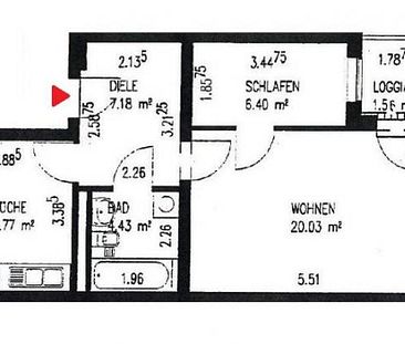 Schöne 1,5 Zimmer-Wohnung in Karow mit EBK und Balkon - Foto 1