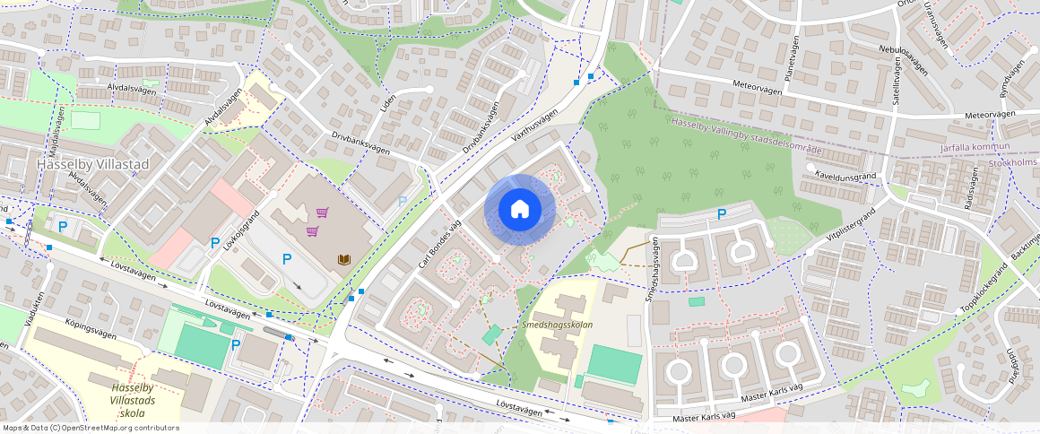 Carl Bondes väg **, Villastaden