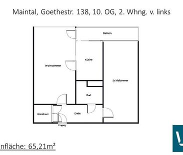 ﻿Schöne 2-Zimmer-Wohnung in Maintal-Bischofsheim zu vermieten!! - Photo 1