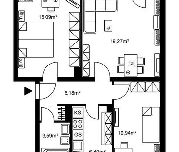 Kleine 3-Zimmerwohnung sucht Nachmieter! - Foto 3