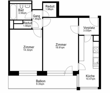 2.5 Zimmerwohnung im Lehenmattquartier - Foto 5
