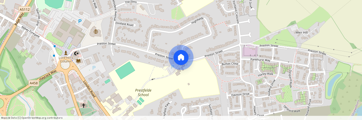 Highfields, Off Preston Street, Shrewsbury