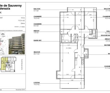 Appartement de 5 pièces au 2ème étage - Foto 1