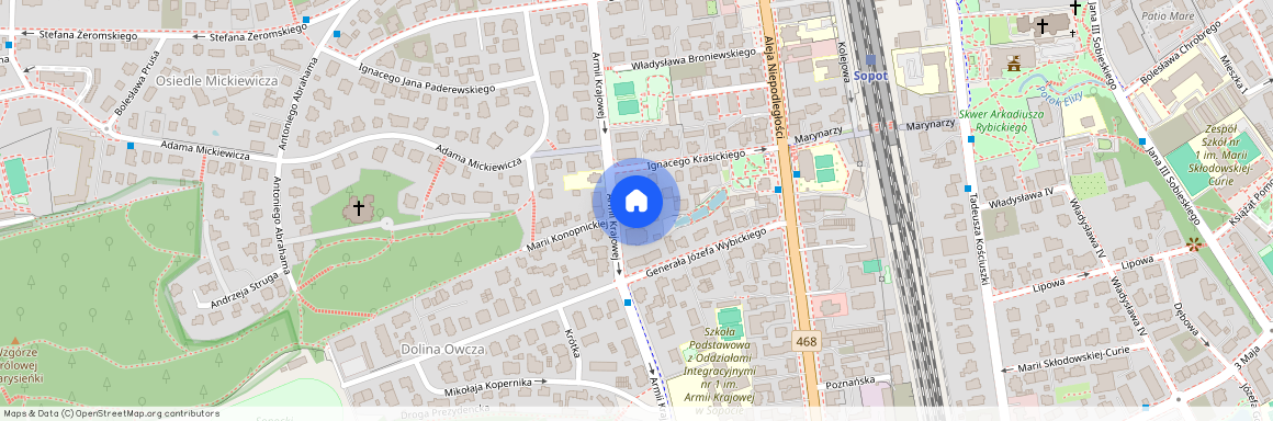 ul. Armii Krajowej, Zajęcze Wzgórze, Górny Sopot, Sopot, pomorskie