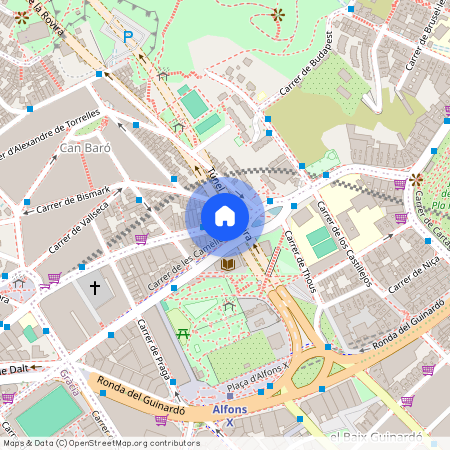 Avinguda de la Mare de Déu de Montserrat, Barcelona, Catalonia 08024