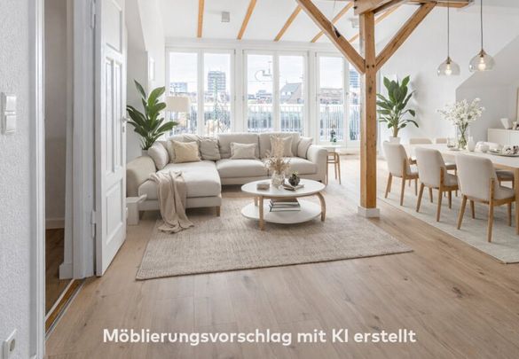 Modernes Wohnen im Herzen der Stadt: Helle und renovierte Maisonette mit Dachterrasse - Photo 1