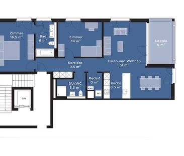 Moderne Wohnung mit viel Platz - Foto 4