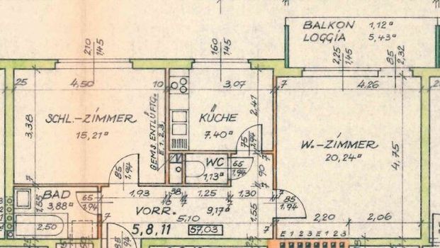Sehr gut geschnittene Zweizimmer-Wohnung mit Balkon und Garagenplatz - Zentrale, ruhige Lage - Foto 1
