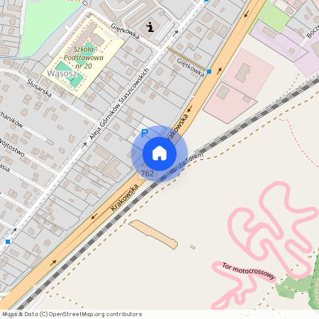 ul. Krakowska, Białogon, Kielce, świętokrzyskie