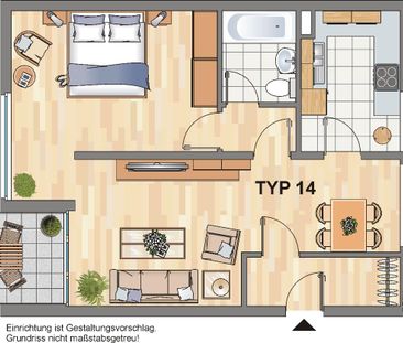 Schöne 2-Zimmer-Wohnung im 1.OG ab Februar bezugsfertig - Photo 3