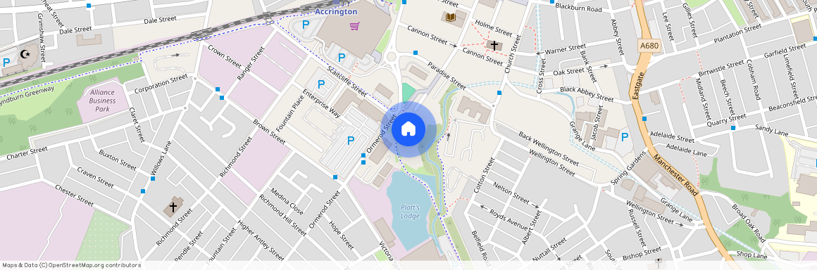 Waterside, St. James Court West, Accrington