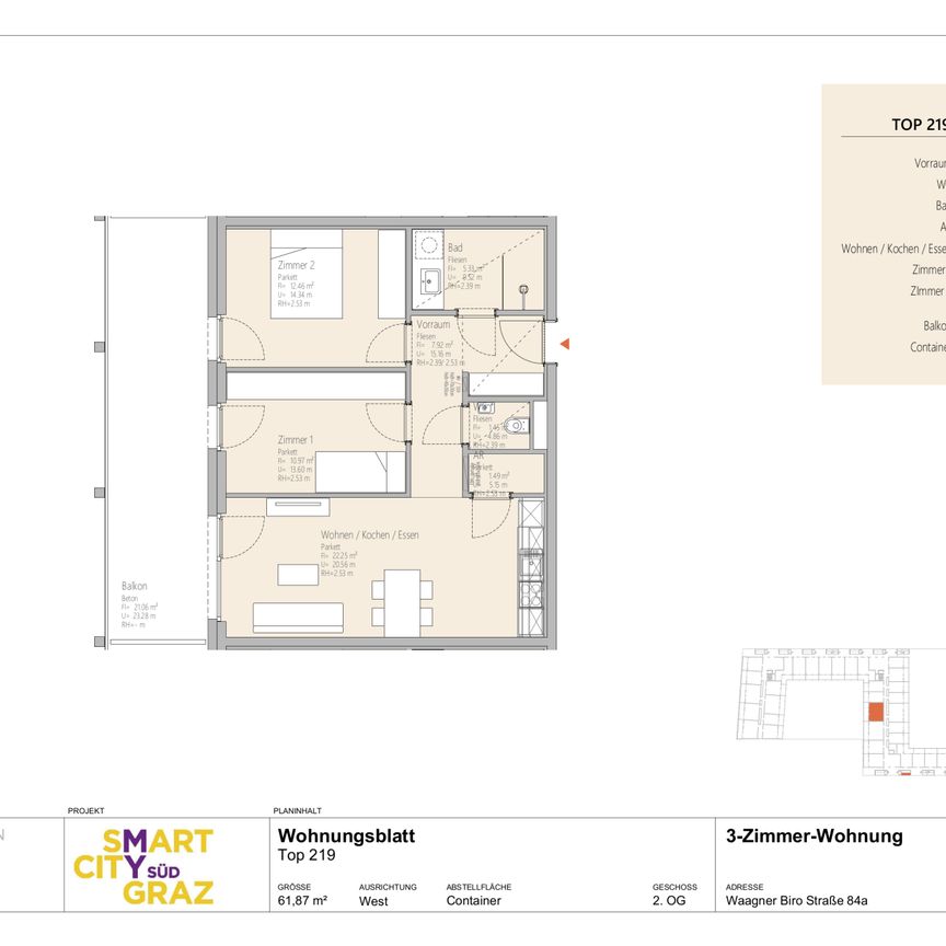 WG-Leben im neuen Stadteil: Smart City Süd Top 219 - Foto 2