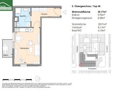 Wundervolle 1-Zimmer Wohnung in toller Lage – Einbauküche inklusive... - Photo 6