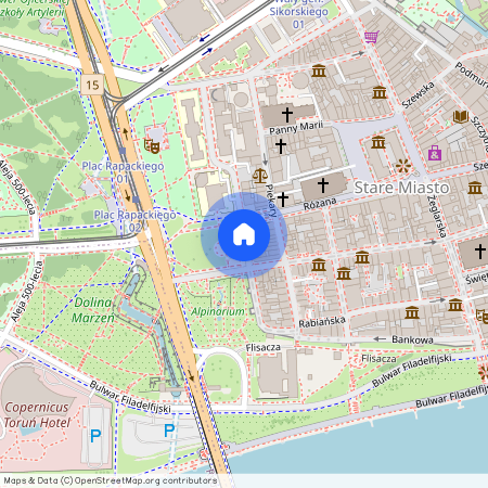 ul. Fosa Staromiejska, Toruń, Stare Miasto